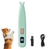 Darrahopens Pet Care > Dog Supplies > Dog Grooming Supplies Cordless LED Dual-Speed Pet Paw Trimmer for Dogs & Cats Green