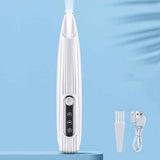 Darrahopens Pet Care > Dog Supplies > Dog Grooming Supplies Dog Paw Trimmer with LED Light Rechargeable Pet Hair Clippers for Small Dogs Cats White