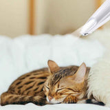 Darrahopens Pet Care > Dog Supplies > Dog Grooming Supplies Dog Paw Trimmer with LED Light Rechargeable Pet Hair Clippers for Small Dogs Cats White