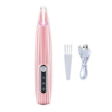 Darrahopens Pet Care > Dog Supplies > Dog Grooming Supplies Dog Paw Trimmer with LED Light Rechargeable Pet Hair Clippers for Small Dogs Cats White