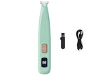 Darrahopens Pet Care > Dog Supplies > Dog Grooming Supplies Dog Paw Trimmer with LED Light Rechargeable Pet Hair Clippers for Small Dogs Cats White