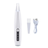 Darrahopens Pet Care > Dog Supplies > Dog Grooming Supplies Dog Paw Trimmer with LED Light Rechargeable Pet Hair Clippers for Small Dogs Cats White
