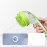 Darrahopens Pet Care > Dog Supplies > Dog Grooming Supplies Dog Wash Brush with Soap Dispenser - Long Handle & Soft Massage Head - For Efficient Coat Care