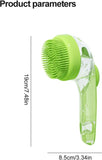 Darrahopens Pet Care > Dog Supplies > Dog Grooming Supplies Dog Wash Brush with Soap Dispenser - Long Handle & Soft Massage Head - For Efficient Coat Care