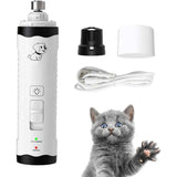 Electric Dog Nail Grinder - M3 Rechargeable Pet Nail Trimmer Grooming Tool