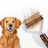 Large 2-Sided Undercoat Rake for Dogs & Cats Pet Grooming Dematting Brush