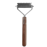 Darrahopens Pet Care > Dog Supplies > Dog Grooming Supplies Large 2-Sided Undercoat Rake for Dogs & Cats Pet Grooming Dematting Brush