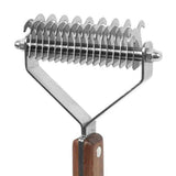Large 2-Sided Undercoat Rake for Dogs & Cats Pet Grooming Dematting Brush