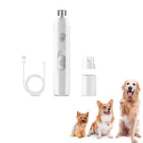Darrahopens Pet Care > Dog Supplies > Dog Grooming Supplies Pet Dog Electric Nail Grinder Rechargeable Nail Trimmers Clipper Green