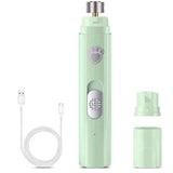 Darrahopens Pet Care > Dog Supplies > Dog Grooming Supplies Pet Dog Electric Nail Grinder Rechargeable Nail Trimmers Clipper Green
