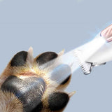 Darrahopens Pet Care > Dog Supplies > Dog Grooming Supplies Pet Dog Paw Trimmer with LED Light Cordless Electric Pet Paw Grooming Clippers for Paws Ears Face Rump