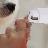 Darrahopens Pet Care > Dog Supplies > Dog Grooming Supplies Pet Electric Nail Grinder Clippers Dog Cat LED Light Grooming Trimmer White