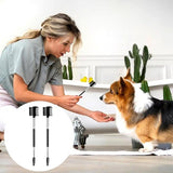 Darrahopens Pet Care > Dog Supplies > Dog Grooming Supplies Pet Grooming Comb - 2-Piece Set - Tear Stain Removal Comb for Dogs - Double-Sided Eye Brush for Dogs - Pet Cleaning and Grooming Comb - Pet Eyelash Comb