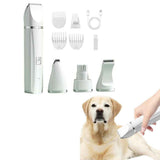Darrahopens Pet Care > Dog Supplies > Dog Grooming Supplies Pet Grooming Kit Cat Dog Clippers Pet Hair Trimmer Electric Shaver White