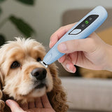 Darrahopens Pet Care > Dog Supplies > Dog Grooming Supplies Pet Hair Trimmer Electric Clipper Rechargeable with LED Light for Pets Blue