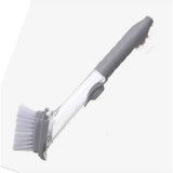 Darrahopens Pet Care > Dog Supplies > Dog Grooming Supplies Soap Dispensing Dish Brush Storage Set, Kitchen Brush for Pot Pan Sink Cleaning, Pot Washing Sponge Lazy Cleaner Household