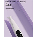 Darrahopens Pet Care > Dog Supplies > Dog Grooming Supplies Upgrade Pet Micro Precision Trimmer, Multifunctional Pet Hair Clippers for Grooming with LED Light, Low Noise Waterproof Rechargeable Pet Paw Trimmer (White Wide)