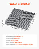Darrahopens Pet Care > Dog Supplies > Dog Grooming Supplies VEVOR Interlocking Drainage Mat, 31 x 31 cm Modular Interlocking Cushion, 40 Pcs Splicing Drainage Mats, Non-Slip Gray PP Drainage Floor Tile and Shower Mat, for Garage, Garden, Kitchen & Outdoor