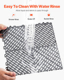 Darrahopens Pet Care > Dog Supplies > Dog Grooming Supplies VEVOR Interlocking Drainage Mat, 31 x 31 cm Modular Interlocking Cushion, 40 Pcs Splicing Drainage Mats, Non-Slip Gray PP Drainage Floor Tile and Shower Mat, for Garage, Garden, Kitchen & Outdoor
