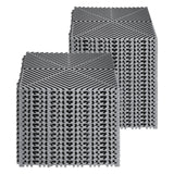 Darrahopens Pet Care > Dog Supplies > Dog Grooming Supplies VEVOR Interlocking Drainage Mat, 31 x 31 cm Modular Interlocking Cushion, 40 Pcs Splicing Drainage Mats, Non-Slip Gray PP Drainage Floor Tile and Shower Mat, for Garage, Garden, Kitchen & Outdoor