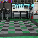 Darrahopens Pet Care > Dog Supplies > Dog Grooming Supplies VEVOR Interlocking Drainage Mat, 31 x 31 cm Modular Interlocking Cushion, 40 Pcs Splicing Drainage Mats, Non-Slip Gray PP Drainage Floor Tile and Shower Mat, for Garage, Garden, Kitchen & Outdoor