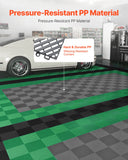 Darrahopens Pet Care > Dog Supplies > Dog Grooming Supplies VEVOR Interlocking Drainage Mat, 31 x 31 cm Modular Interlocking Cushion, 40 Pcs Splicing Drainage Mats, Non-Slip Gray PP Drainage Floor Tile and Shower Mat, for Garage, Garden, Kitchen & Outdoor