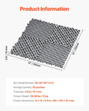 Darrahopens Pet Care > Dog Supplies > Dog Grooming Supplies VEVOR Interlocking Drainage Mat, 31 x 31 cm Modular Interlocking Cushion, 50 Pcs Splicing Drainage Mats, Non-Slip Gray PP Drainage Floor Tile and Shower Mat, for Garage, Garden, Kitchen & Outdoor