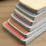 Darrahopens Pet Care > Dog Supplies > Dog Kennels 2-Piece Beige Sponge large pet bed - plush dog mat, detachable, washable, anti-slip base(50*40*8cm)