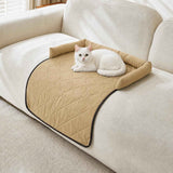 Darrahopens Pet Care > Dog Supplies > Dog Kennels Cooling Pet Mat with Bolster Side Support – Scratch-Resistant, Self-Cooling, Non-Slip Base for Cats & Small to Medium Dogs, Perfect for Sofa, Floor, Car, or Outdoor Use (M, Green)