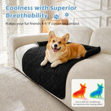 Darrahopens Pet Care > Dog Supplies > Dog Kennels Cooling Pet Mat with Bolster Side Support – Scratch-Resistant, Self-Cooling, Non-Slip Base for Cats & Small to Medium Dogs, Perfect for Sofa, Floor, Car, or Outdoor Use (M, Green)