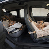 Darrahopens Pet Care > Dog Supplies > Dog Kennels Luxury Quilted 2-in-1 Pet Travel Carrier & Car Booster Seat for Small Dogs(Black)