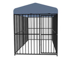 Darrahopens Pet Care > Dog Supplies > Dog Kennels Pawhub Heavy Duty Dog Cage Black Metal Kennel Indoor Outdoor 3M