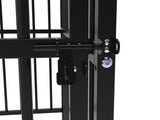 Darrahopens Pet Care > Dog Supplies > Dog Kennels Pawhub Heavy Duty Dog Cage Black Metal Kennel Indoor Outdoor 3M