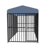 Darrahopens Pet Care > Dog Supplies > Dog Kennels Pawhub Heavy Duty Dog Cage Black Metal Kennel Indoor Outdoor 3M