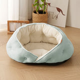 Darrahopens Pet Care > Dog Supplies > Dog Kennels Semi-Enclosed Pet Bed with Plush Comfort and Anti-Slip Base – Ideal for Cats and Small to Medium Dogs Seeking a Cozy, Secure Sleep Spot for All Seasons (S, Grey) In Australia - Darrahopens