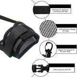 Darrahopens Pet Care > Dog Supplies > Dog Muzzles 3 Pcs Size M Black Breathable Mesh Dog Muzzle - Soft & Comfortable Guard to Prevent Biting, Allows Panting and Drinking