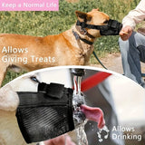 Darrahopens Pet Care > Dog Supplies > Dog Muzzles 3 Pcs Size XL Black Breathable Mesh Dog Muzzle - Soft & Comfortable Guard to Prevent Biting, Allows Panting and Drinking