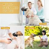 Darrahopens Pet Care > Dog Supplies > Dog Muzzles Dog Muzzle, Soft Breathable Dog Muzzles Suitable Dogs, Adjustable Basket Muzzles Prevents Chewing and Biting for Grooming Trimming Training(M)