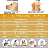 Darrahopens Pet Care > Dog Supplies > Dog Muzzles Dog Muzzle, Soft Breathable Dog Muzzles Suitable Dogs, Adjustable Basket Muzzles Prevents Chewing and Biting for Grooming Trimming Training(XL)