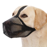 Darrahopens Pet Care > Dog Supplies > Dog Muzzles Soft Mesh Dog Muzzle for Small Medium Large Dogs – Breathable Adjustable Anti-Bite Chewing Guard with Overhead Strap – Fits Labrador, German Shepherd, Golden Retriever – 5 Sizes (Black,M)