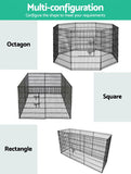 Darrahopens Pet Care > Dog Supplies > Dog Playpens & Gates 24" 8 Panel Pet Dog Playpen Puppy Exercise Cage Enclosure Fence Play Pen