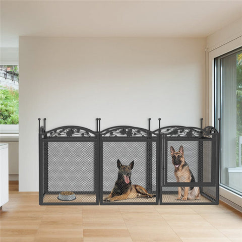 Darrahopens Pet Care > Dog Supplies > Dog Playpens & Gates 3 in 1 Dog Playpen Extra Large Dog Whelping Fence DIY Shape Garden Fence Barrier