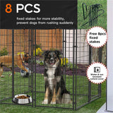 Darrahopens Pet Care > Dog Supplies > Dog Playpens & Gates Dog Playpen House Heavy Duty Large Outdoor Dog Kennel Anti-rust Metal Pet Crate