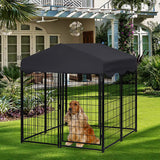 Darrahopens Pet Care > Dog Supplies > Dog Playpens & Gates Dog Playpen House Heavy Duty Large Outdoor Dog Kennel Anti-rust Metal Pet Crate