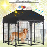 Darrahopens Pet Care > Dog Supplies > Dog Playpens & Gates Dog Playpen House Heavy Duty Large Outdoor Dog Kennel Anti-rust Metal Pet Crate