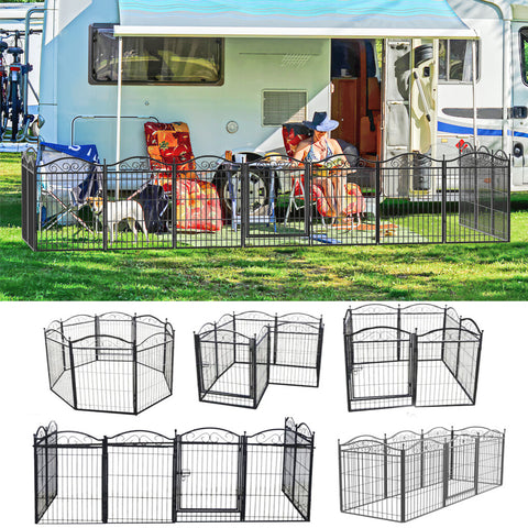Darrahopens Pet Care > Dog Supplies > Dog Playpens & Gates Dog Playpen Kennel Cage Indoor Outdoor Dog Exercise Pen Cat Chicken Rabbit Fence