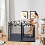 Darrahopens Pet Care > Dog Supplies > Dog Playpens & Gates Fin Heavy Duty Dog Play Pen Enclosure Whelping Cage With Fertility Mat Puppy Playpen