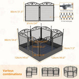 Darrahopens Pet Care > Dog Supplies > Dog Playpens & Gates Fin Heavy Duty Dog Play Pen Enclosure Whelping Cage With Fertility Mat Puppy Playpen