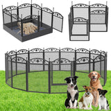 Darrahopens Pet Care > Dog Supplies > Dog Playpens & Gates Fin Heavy Duty Dog Play Pen Enclosure Whelping Cage With Fertility Mat Puppy Playpen