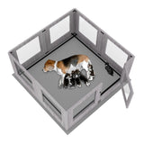 Darrahopens Pet Care > Dog Supplies > Dog Playpens & Gates Fin Xl Safest Tempered Glass Dog Whelping Pen Box Shatter-Proof Playpen Exercise Box